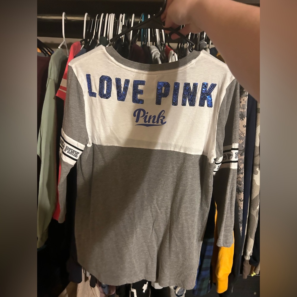 VS PINK SEQUIN SHIRT